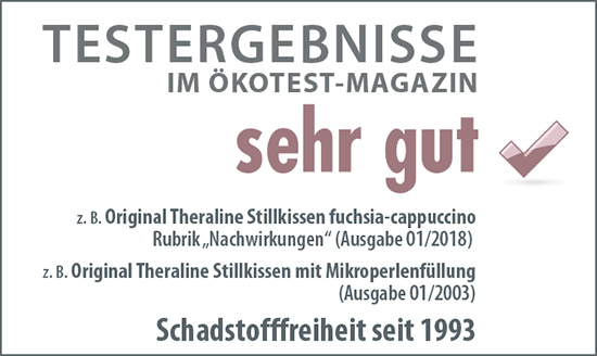 Theraline Stillkissen inkl. Bezug - 190cm 173 "GRAU" BIO-JERSEY